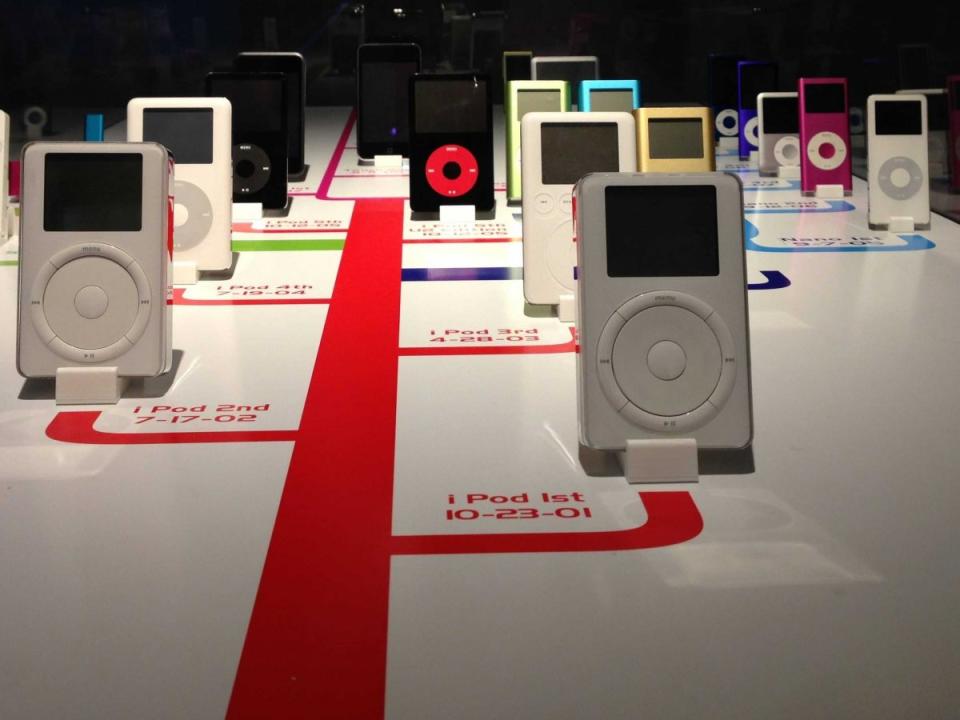 iPod Timeline apple pop up museum in atlanta