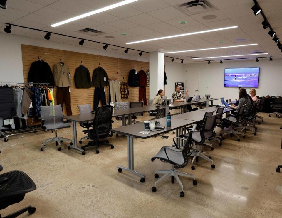 Associates work in the spacious GTM, Go To Market room, at Dickies Quality Workwear and Apparel offices in downtown Fort Worth Texas, Thursday Mar. 28, 2024.
