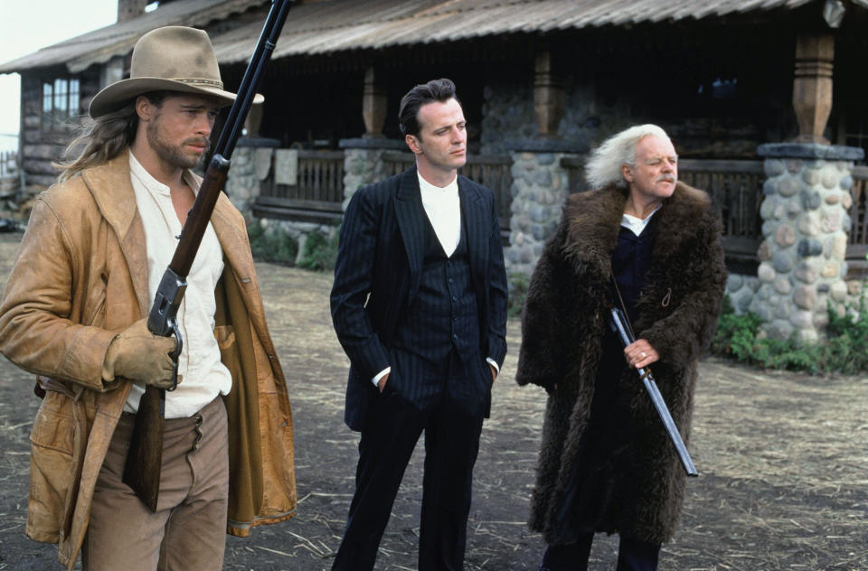 Legendes d automne Legends of the Fall 1995 Real  Edward Zwick Aidan Quinn Anthony Hopkins Brad Pitt. COLLECTION CHRISTOPHEL / RnB © TriStar Pictures