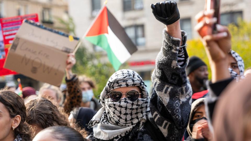 Protests at Columbia – and campuses across the country – have been going on for weeks ((Photo by Spencer Platt/Getty Images))