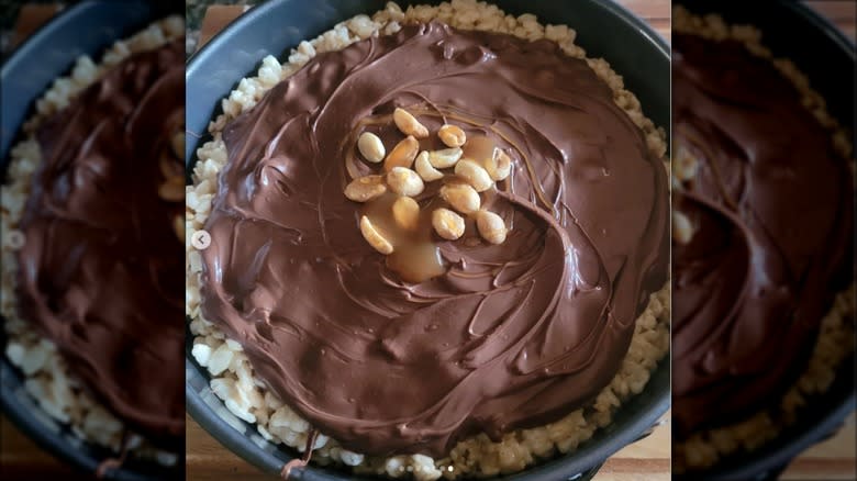 pie with RIce Krispies crust