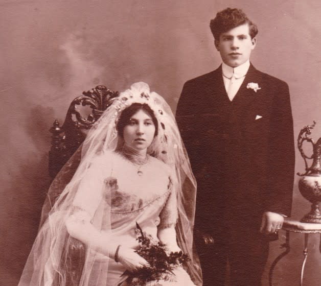 Sarah and Max Landsburg wedding, Dec. 1912.