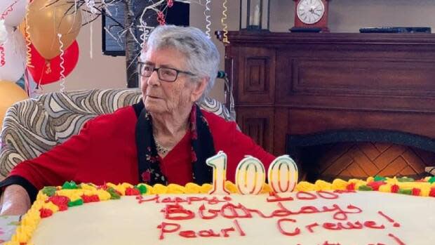 Crewe celebrated her 100th birthday on Sunday, in the midst of the COVID-19 pandemic.