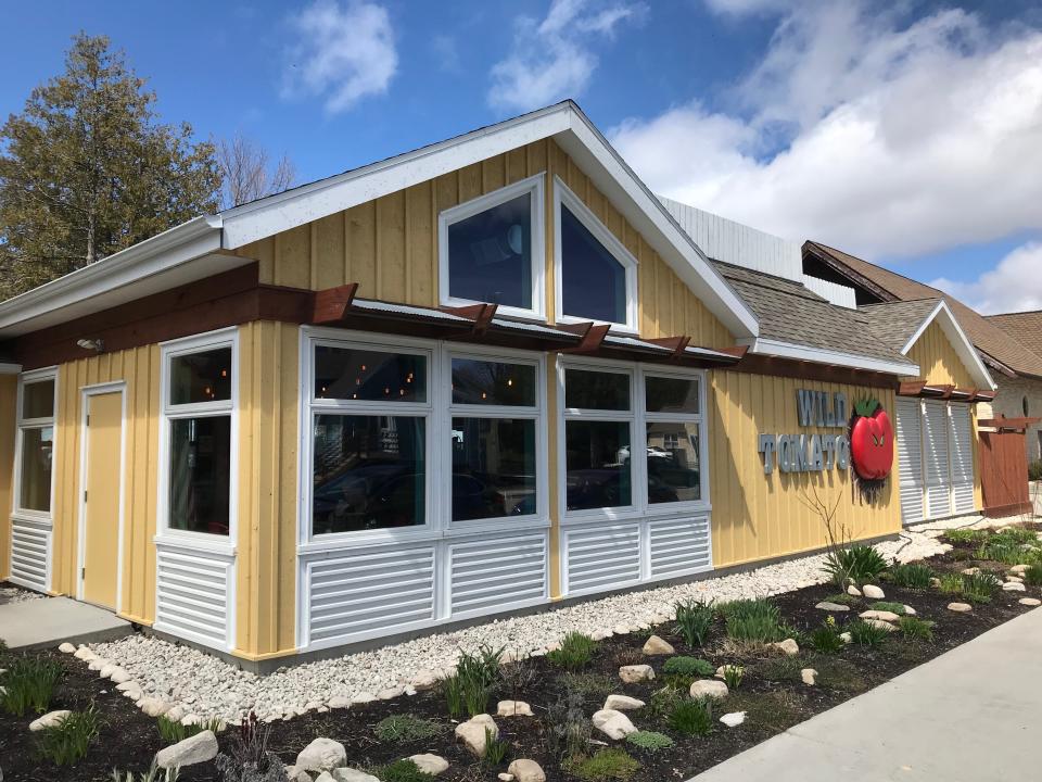 Wild Tomato serves its wood-fired pizzas in Sister Bay (pictured), and Fish Creek.