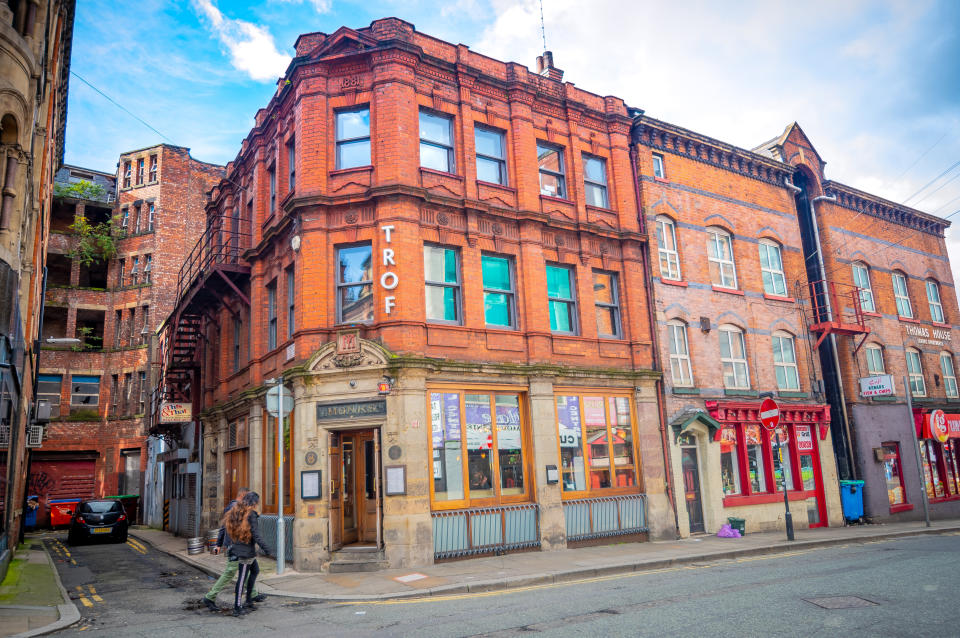 Street scene in the Northern Quarter, Manchester, UK - September 14, 2017