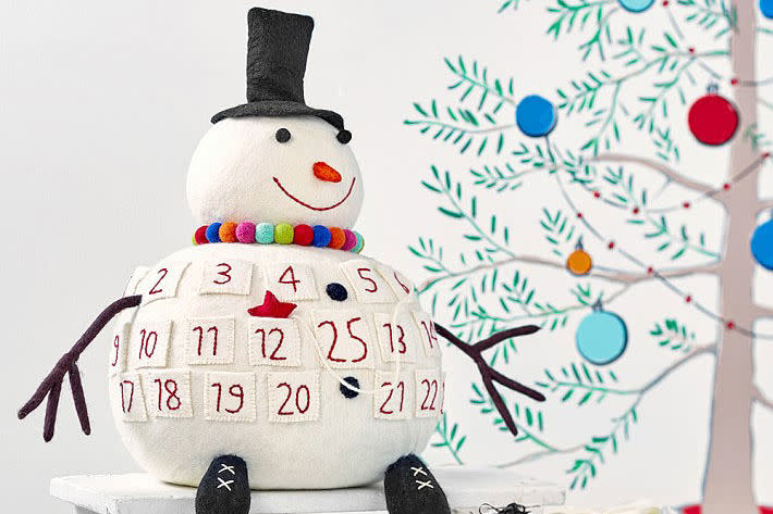 3D Merry & Bright Snowman Advent Calendar