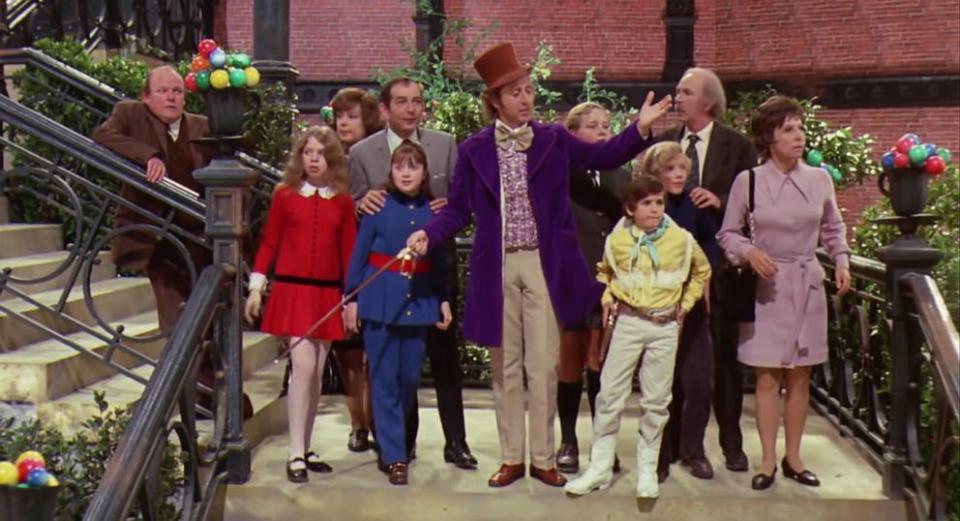 A still from the movie Willy Wonka & the Chocolate Factory