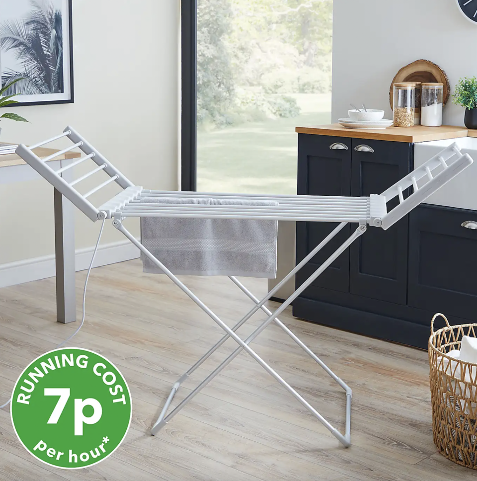 It's a cost-effective, budget-friendly and can fold up to be compactly stored when not in use. (Dunelm)