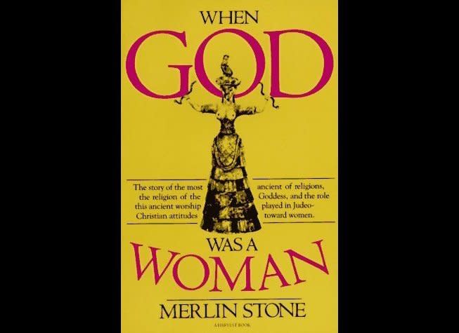 By Merlin Stone    Historical/Scholarly    "Here, archaeologically documented,is the story of the religion of the Goddess. Under her, women's roles were far more prominent than in patriarchal Judeo-Christian cultures. Stone describes this ancient system and, with its disintegration, the decline in women's status."