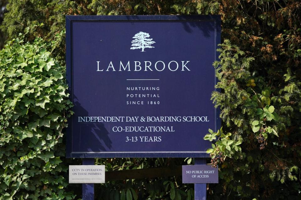 The co-educational private Lambrook School in Ascot (Jonathan Brady/PA) (PA Wire)