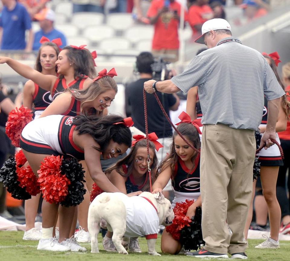 Georgia mascot Uga was named the greatest mascot in college football history by Sports Illustrated.