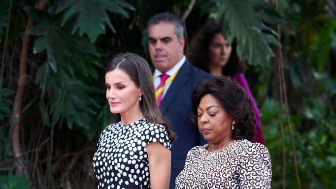 reception at residential palace spanish royals visit angola