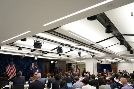 Federal Reserve Chair Jerome Powell holds a News Conference