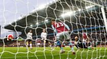 Aston Villa v Manchester United - Barclays Premier League - Villa Park - 14/8/15 Adnan Januzaj scores the first goal for Manchester United. Reuters / Darren Staples Livepic