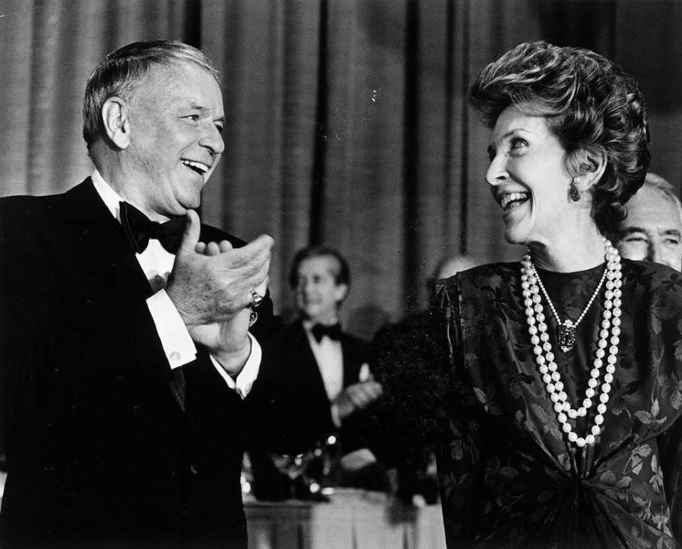 Frank Sinatra and Nancy Reagan