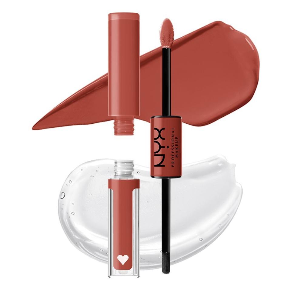 TikTok users have raved about the <a href="https://www.buzzfeed.com/mariemlodi/tiktok-beauty-hack-lipstick-mask" target="_blank" rel="noopener noreferrer">smudge-resistant, long-lasting power</a> of this NYX lip product, which went viral around the end of 2020 and beginning of 2021. <br /><br /><strong><a href="https://go.skimresources.com?id=38395X987171&amp;xs=1&amp;xcust=tiktokbeauty-Caroline-Bologna-05-03-21-&amp;url=https%3A%2F%2Fwww.ulta.com%2Fshine-loud-vegan-high-shine-long-lasting-liquid-lipstick%3FproductId%3Dpimprod2020796" target="_blank" rel="noopener noreferrer">Get the NYX Professional Makeup Shine Loud High Shine Lip Color for $11.50.</a></strong>