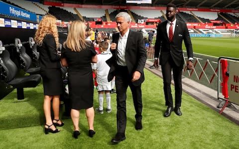 Manchester United arrive at Swansea - Credit: REUTERS