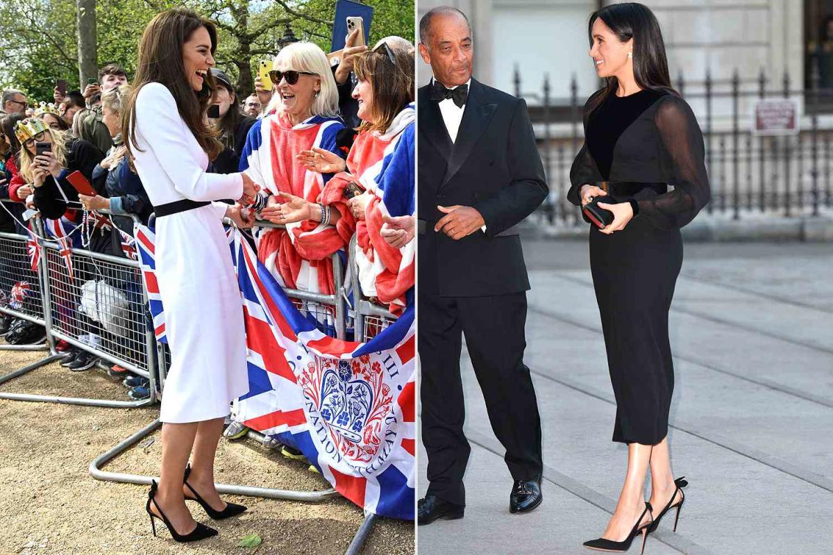 Meghan Markle radieuse dans un total-look crème au centre Mayhew