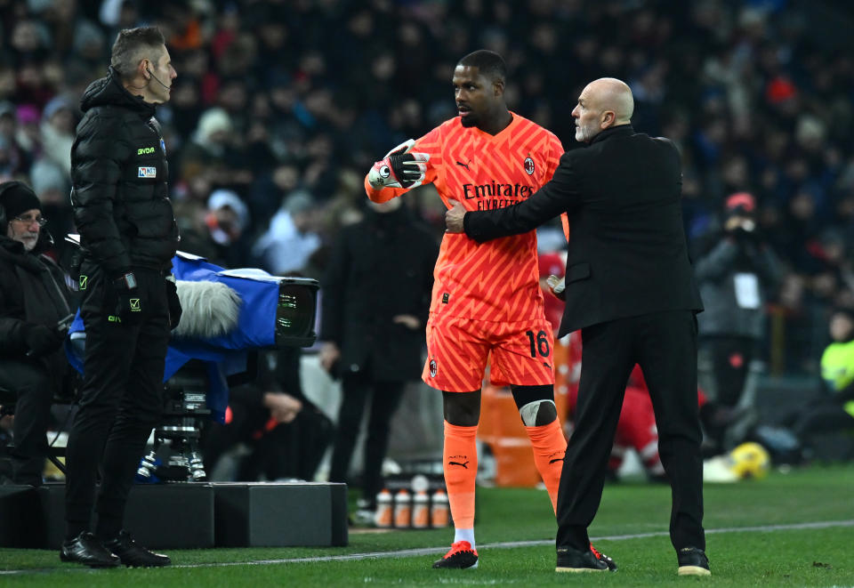 Saturday was not the first time Maignan has been subjected to racial abuse by fans during his time playing in Italy. (Photo by Alessandro Sabattini/Getty Images)