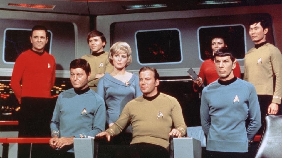 The cast of Star Trek the original series