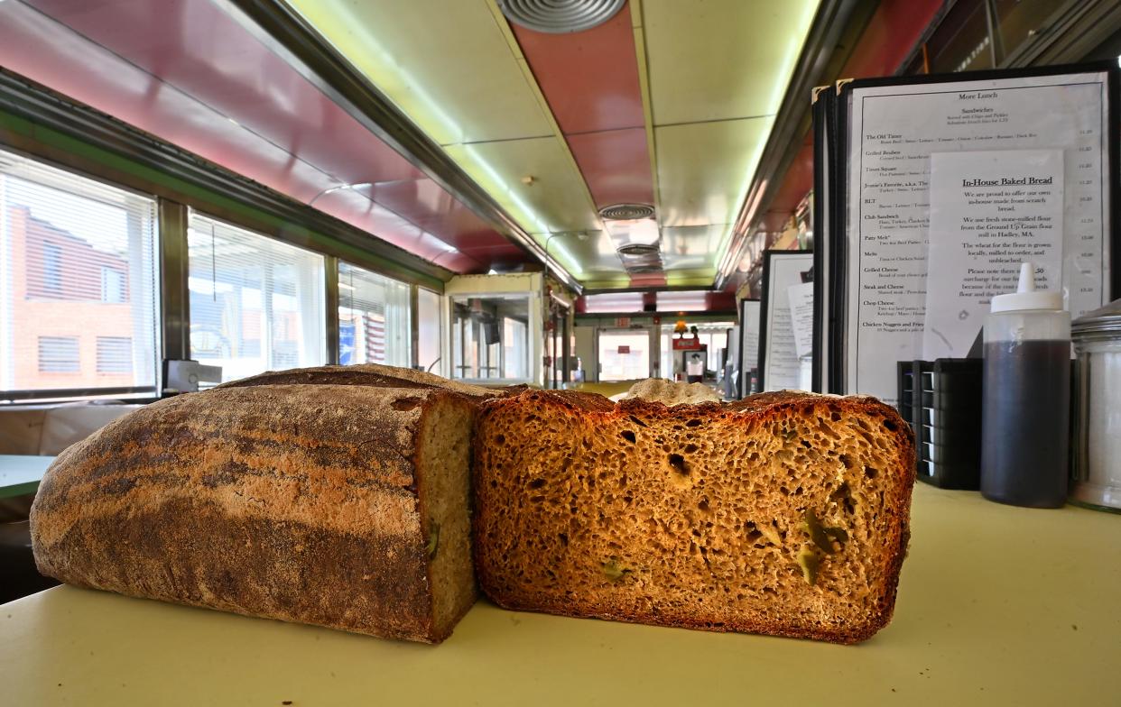 The pickle bread is a popular item at Marvin's Corner Lunch.