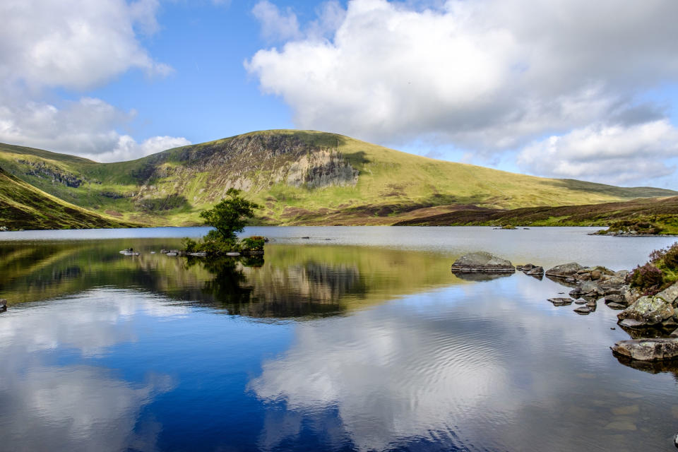 A lake in the Southern Uplands of Scotland.