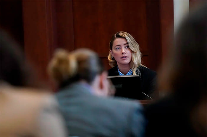 Amber Heard en el juicio contra su ex