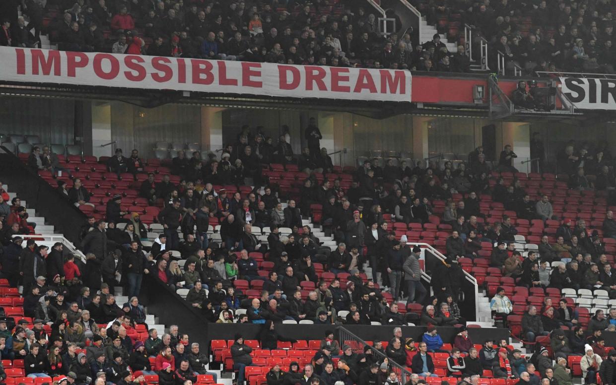 Manchester United fans voted with their feet - AFP