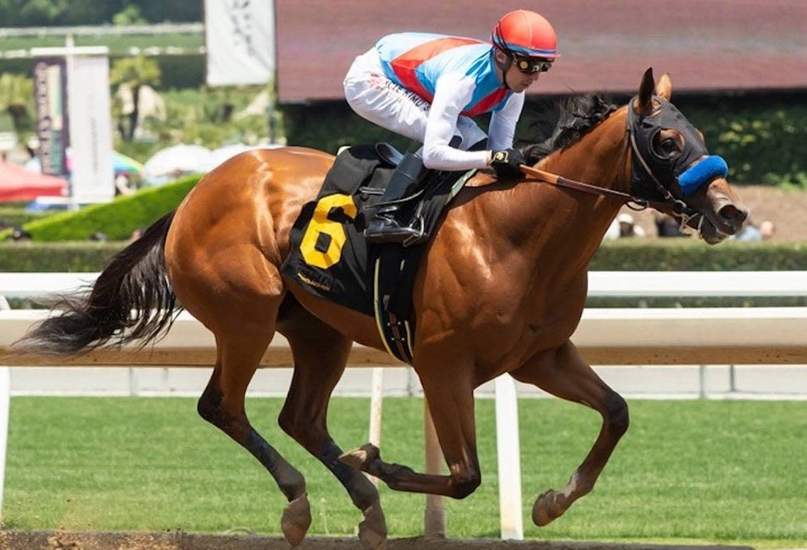 Muth, trained by Bob Baffert, has won four of his six career starts, including last weekend’s Grade 1 Arkansas Derby. The 3-year-old is currently ineligible to run in the 2024 Kentucky Derby.