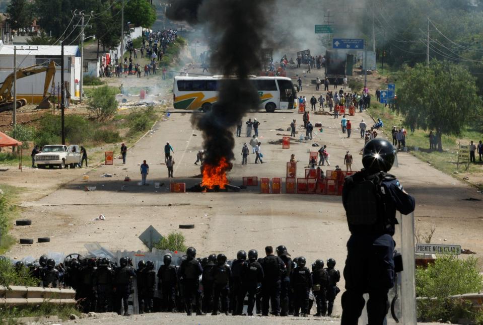 Deadly clash between Mexican police and protesting teachers