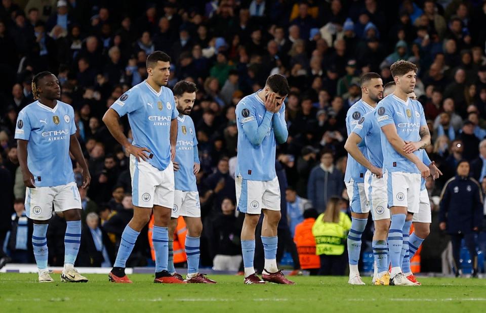 Man City were knocked out of the Champions League by Real Madrid on Wednesday (Action Images via Reuters)