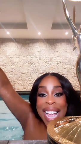 <p>Niecy Nash/Instagram</p> Niecy Nash celebrated her Emmy win by going skinny-dipping with her wife Jessica Betts