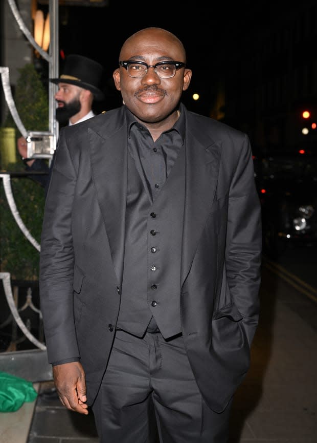 Editor-In-Chief of British Vogue Edward Enninful attends Edward Enninful's "A Visible Man" book launch at Claridge's Hotel on <a href="https://parade.com/living/september-holidays-observances" rel="nofollow noopener" target="_blank" data-ylk="slk:September;elm:context_link;itc:0;sec:content-canvas" class="link ">September</a> 04, 2022 in London, England. <p>Karwai Tang/Getty Images</p>