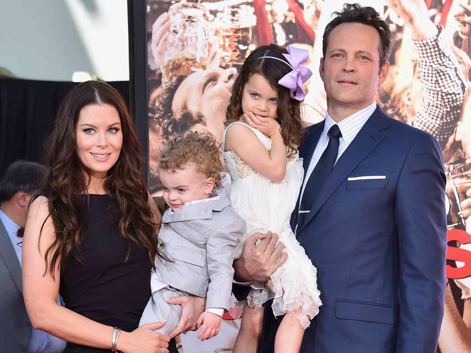 Alberto E. Rodriguez/Getty  Kyla Weber, Vernon Lindsay Vaughn, Locklyn Kyla Vaughn and Vince Vaughn attend the 280th hand and footprint ceremony at The TCL Chinese Theatre IMAX on March 4, 2015 in Hollywood, California.