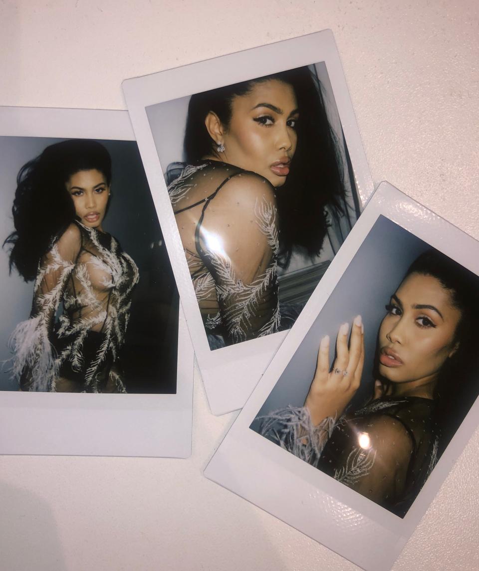 Polaroids from the Women in Motion party.