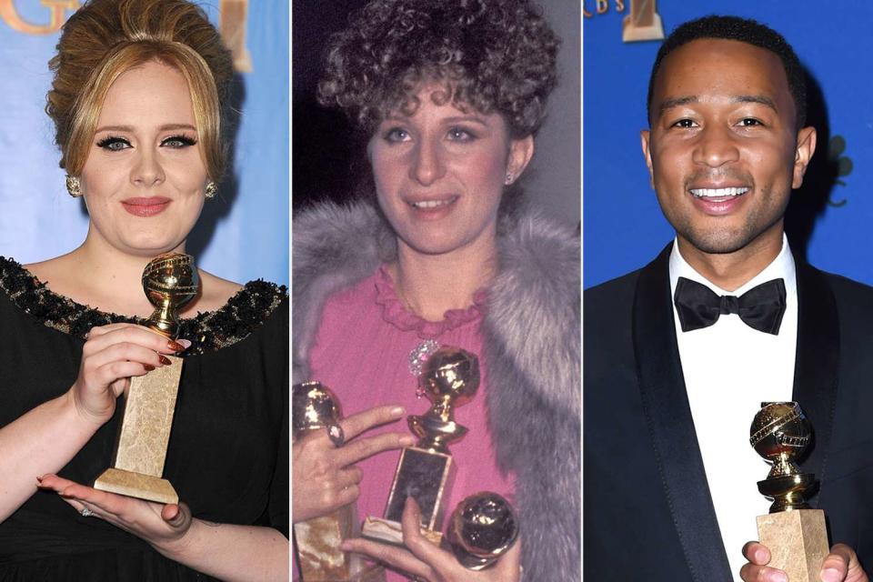 <p>Steve Granitz/WireImage (2); Ron Galella/Ron Galella Collection via Getty</p> Adele, Barbra Streisand, John Legend