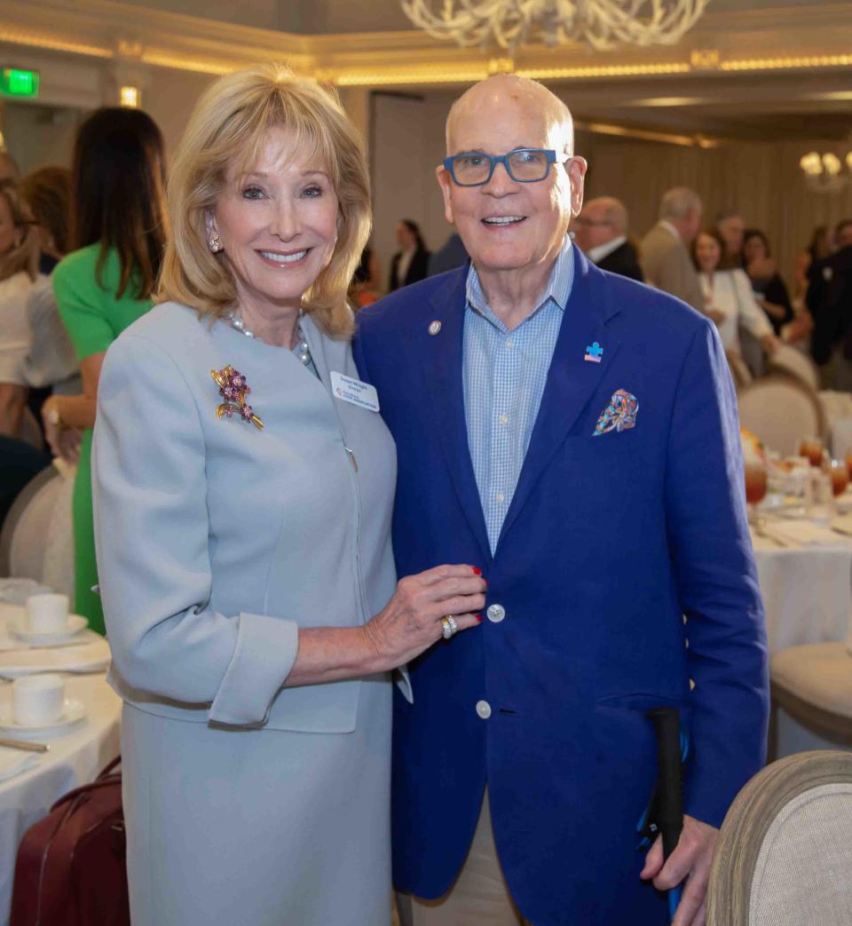 Bob Wright and his wife Susan attended the Jan. 23 Palm Beach Civic Association's Signature Speaker Series Luncheon at The Beach Club. He is stepping down as chairman of the association.