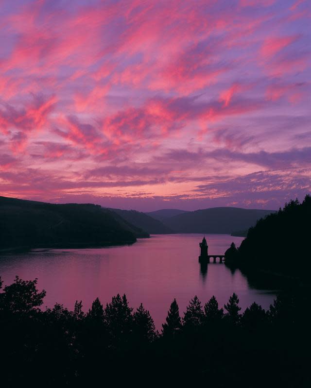 Evening sky in Wales