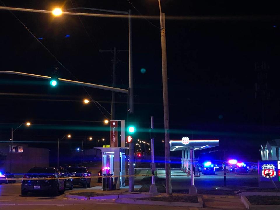 Kansas City police officers were involved in a shooting Sunday night near 55th and Prospect.