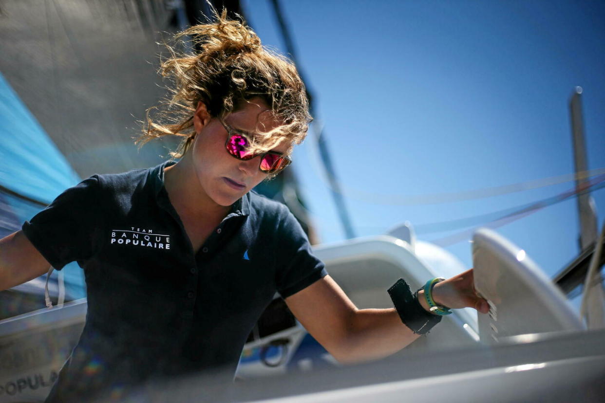 Début 2023, le sponsor Banque Populaire avait créé la polémique pour avoir lâché Clarisse Crémer en vue du Vendée Globe 2024 du fait de sa maternité.    10 h 32  - Credit:Maxime Le Pihif/SIPA / SIPA / Maxime Le Pihif/SIPA