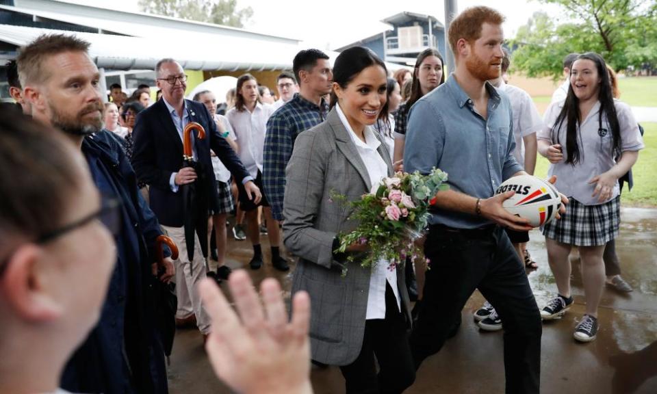 Prince Harry and Meghan visit students from Dubbo College’s senior campus