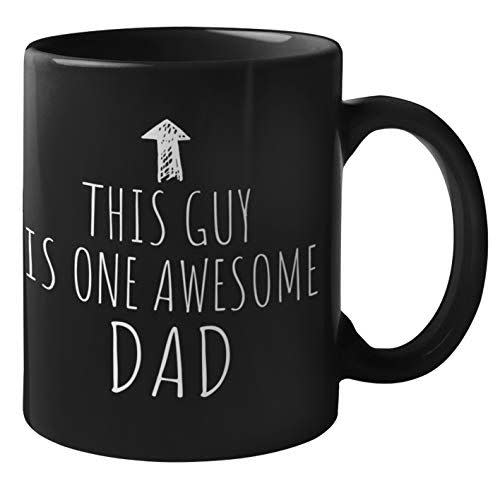 Funny Fathers Day Mugs by Find Funny Gift Ideas | Best Dad Gifts Under 20 Dollars from Kids Son Daughter | FathersDay Gifts for Dad Who Has Everything Dad Mug Dads Coffee Cups (One Awesome Dad)