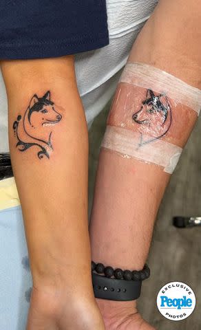 <p>Nadiya Vizier</p> Gypsy-Rose Blanchard tattoo with Ken Urker,