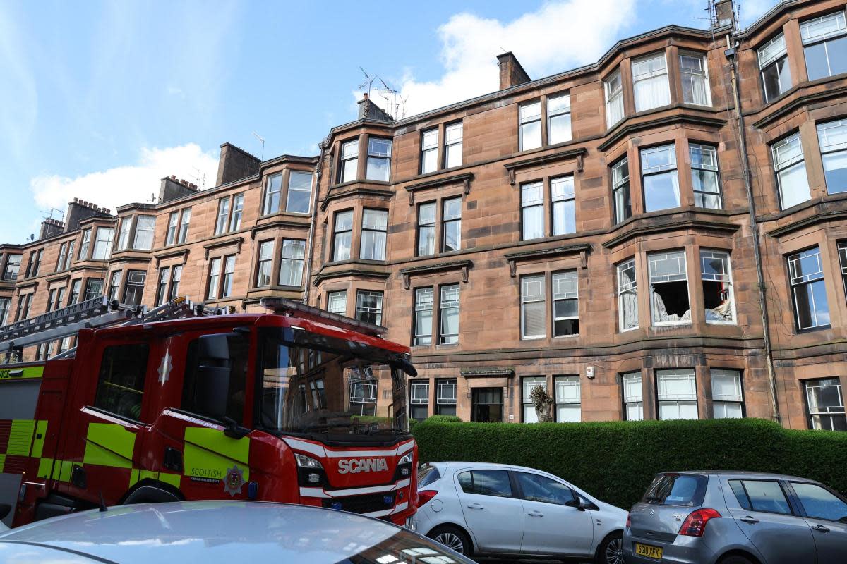 Fire crews remain at the scene <i>(Image: NQ/Colin Mearns)</i>