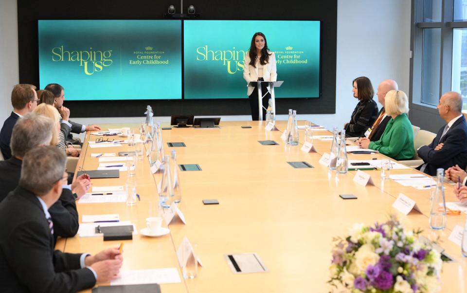 The Princess told the assembled leaders that individual relationships and connections were “vital for collaboration and a core element to the culture and functionality of your businesses” - AFP