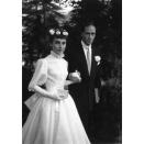 <p><em>Breakfast at Tiffany's </em>actress Audrey Hepburn wed actor Mel Ferrer in a <a href="http://www.instyle.com/celebrity/celebrity-weddings/new-details-emerge-audrey-hepburns-secret-wedding" rel="nofollow noopener" target="_blank" data-ylk="slk:secret wedding;elm:context_link;itc:0;sec:content-canvas" class="link ">secret wedding</a> on September 25, 1954 in Switzerland. They had one son, Sean Hepburn Ferrer, and divorced in 1968 after more than a decade of marriage. </p>