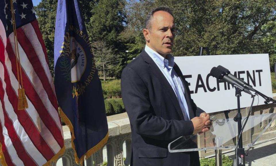 Matt Bevin has sought to tie himself to Trump, including by denouncing moves to impeach the president.