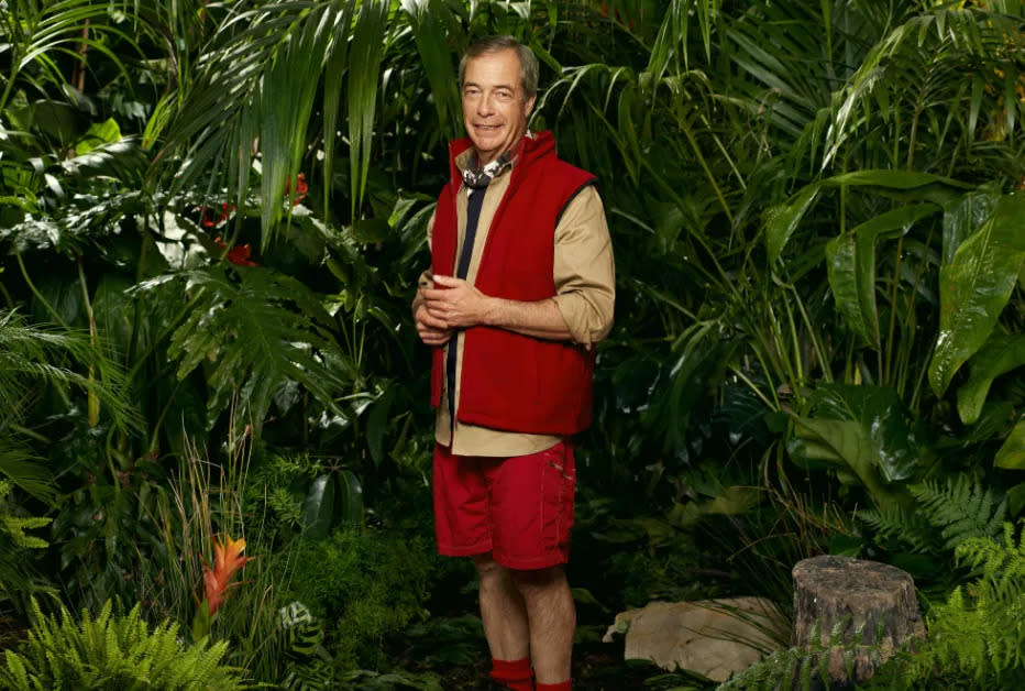 Nigel Farage I'm a Celeb'