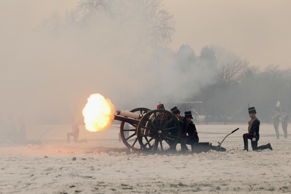 The King's Troop Royal Horse Artillery Prepare To Leave Their St.John's Wood Barracks For Woolwich