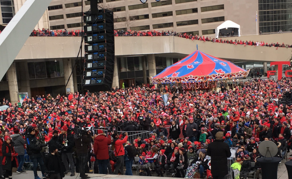 <p>Toronto Mayor John Tory declared Monday ‘Reds Day’ in honour of the MLS Cup champions. Credit: Toronto FC Twitter </p>